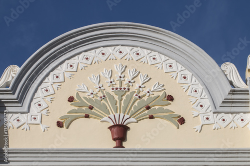 Typical detailed facade of Portuguese architecture