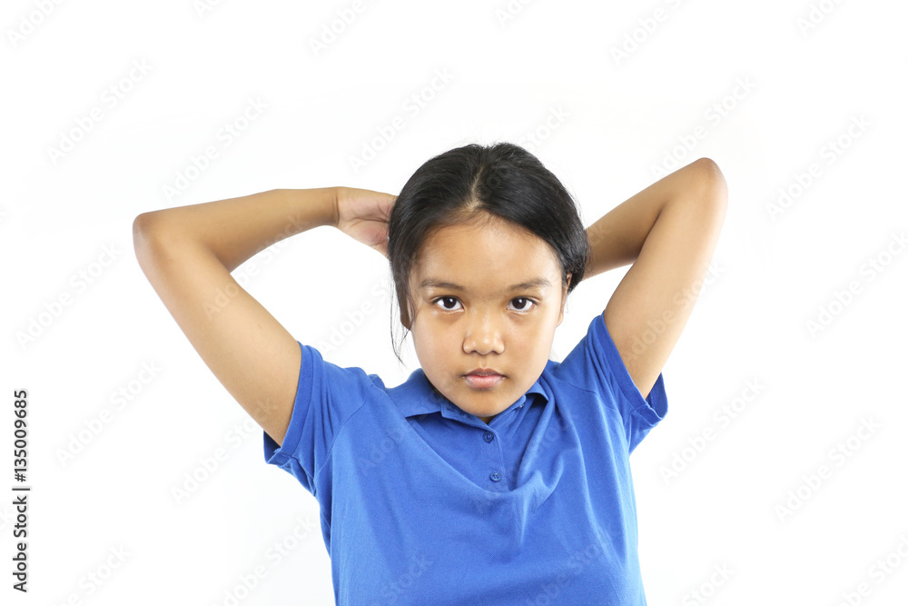 women tied her hair women tied her hair