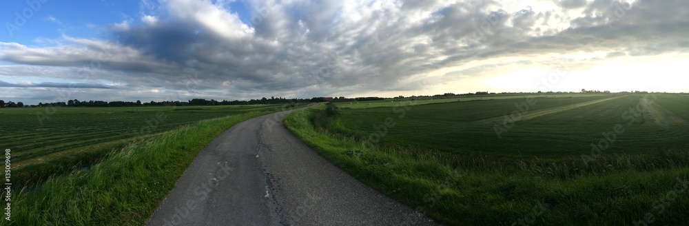 Small road in Friesland
