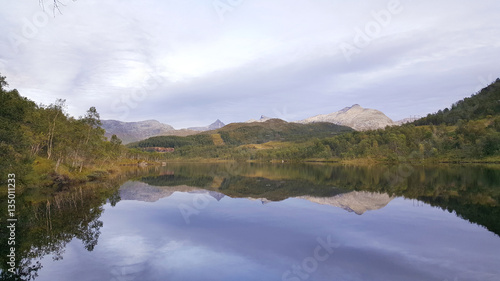 Mountain reflection in a lake