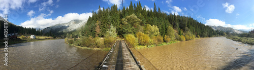 The river Dorna panorama