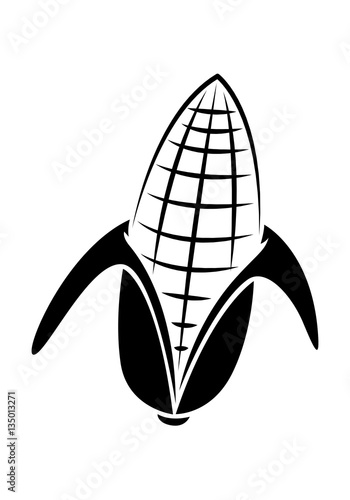 icon corn, vector