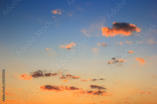 sunset sky and clouds. © ParinPIX