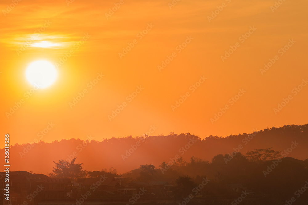 Sunset photo nature background, for graphic background
