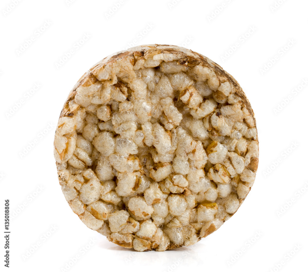 Grain crispbreads isolated on white background Grain crispbreads isolated on white background