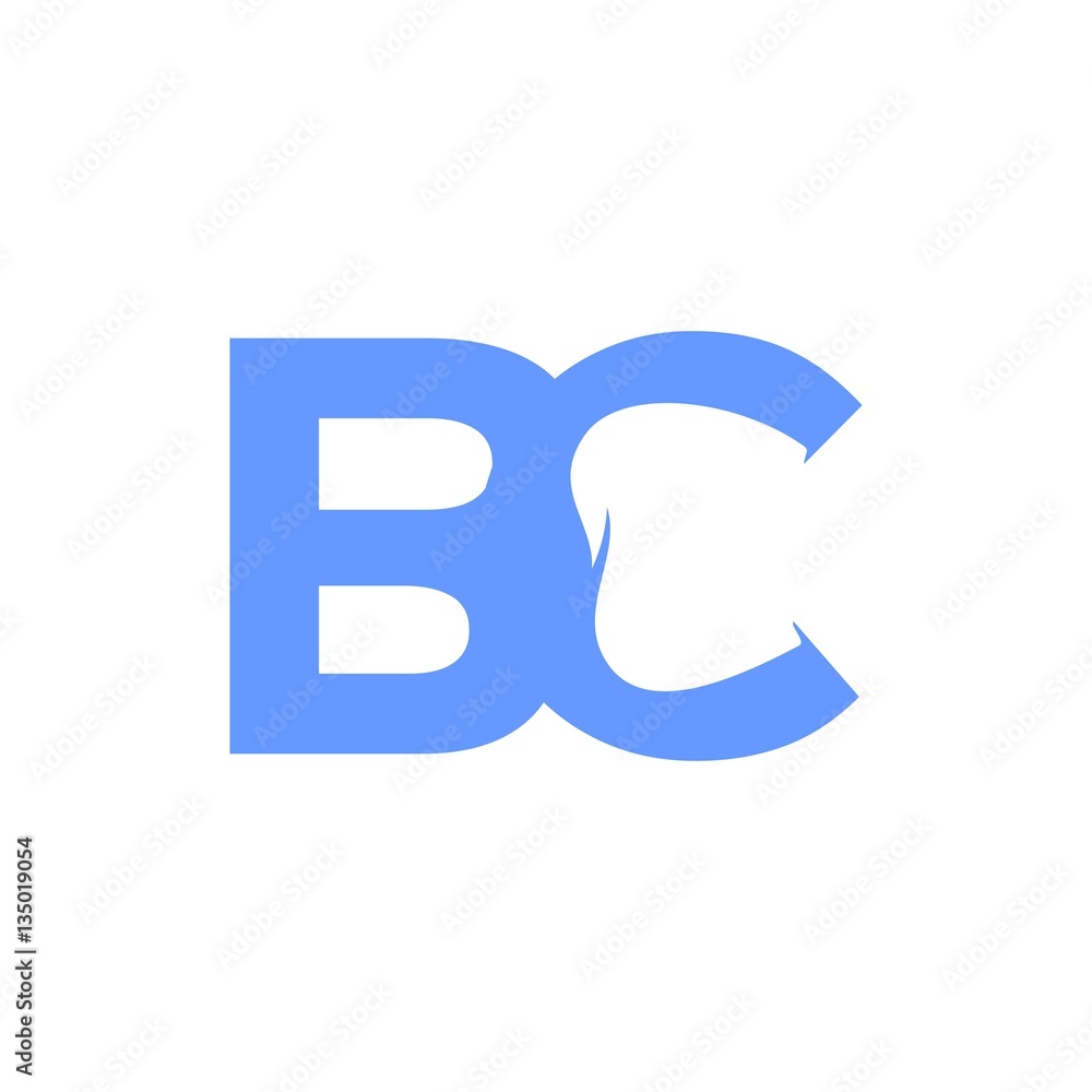 BC Letter Nature Dental Initial Logo Vector BC Letter Nature Dental Initial Logo Vector
