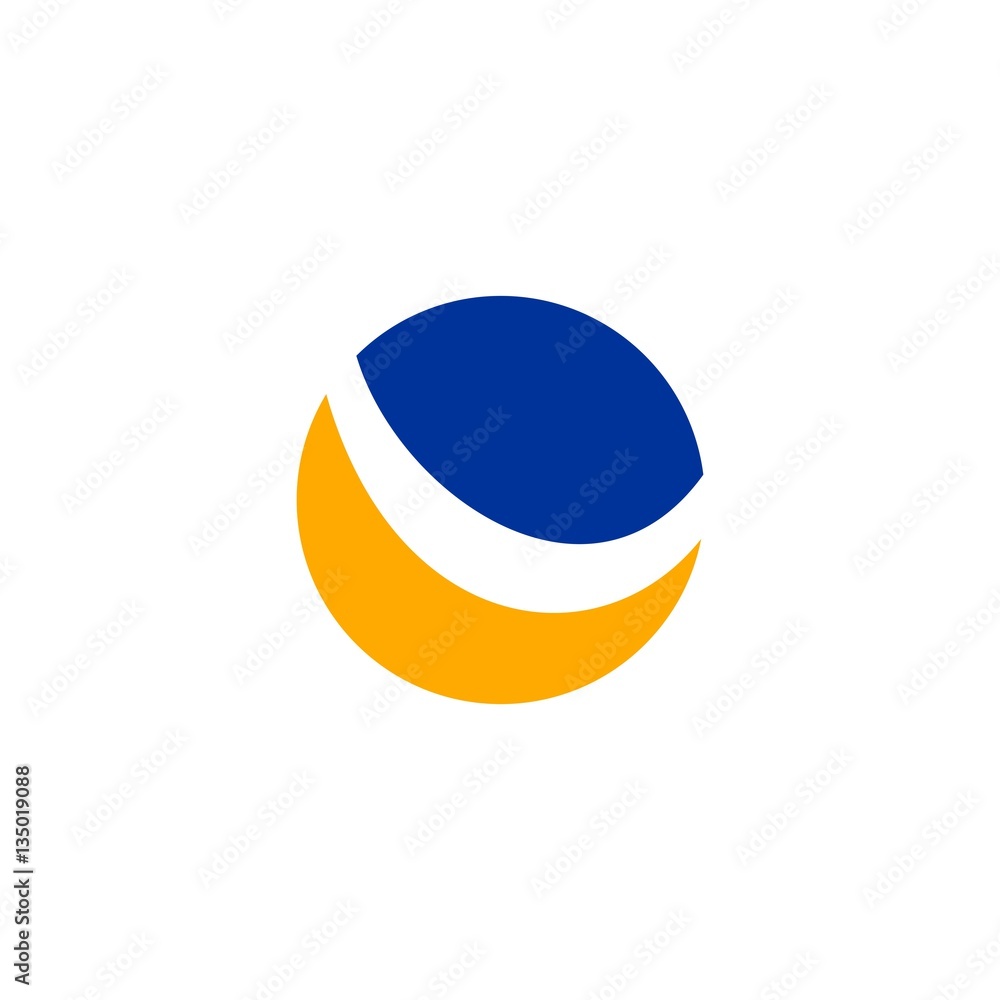 Dynamic Splash Circle Icon Logo Vector