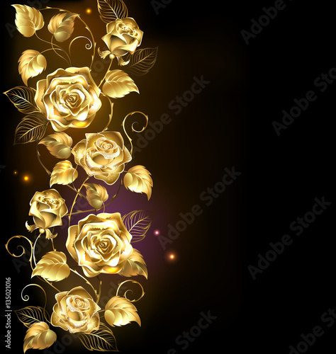 Twisted Gold Rose