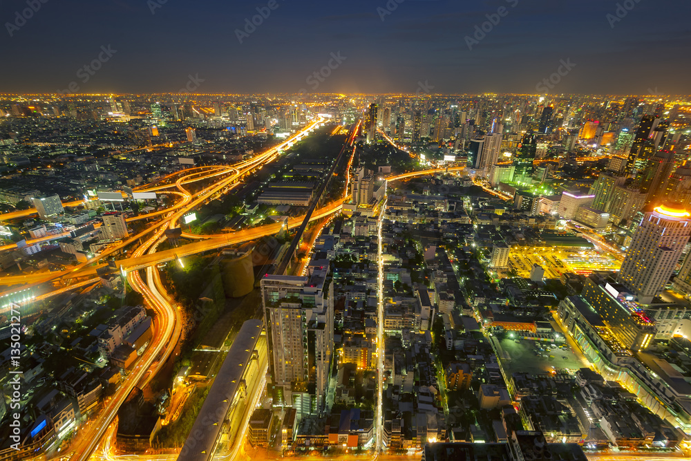 Cityscape Bangkok skyline in middle,Thailand Cityscape Bangkok skyline in middle,Thailand