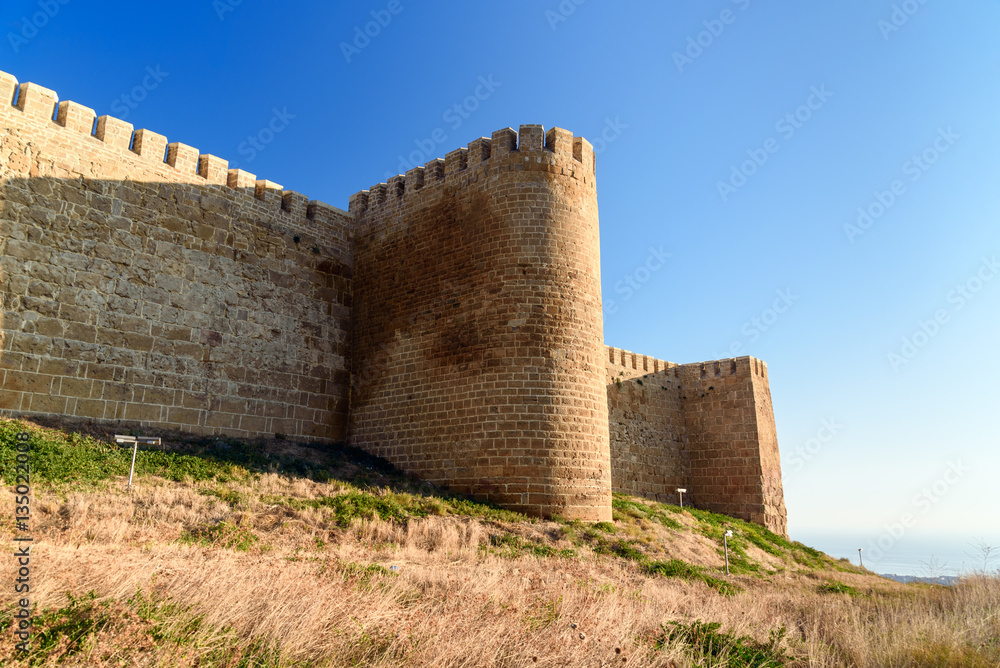 Wall of Naryn-Kala fortress. Derbent