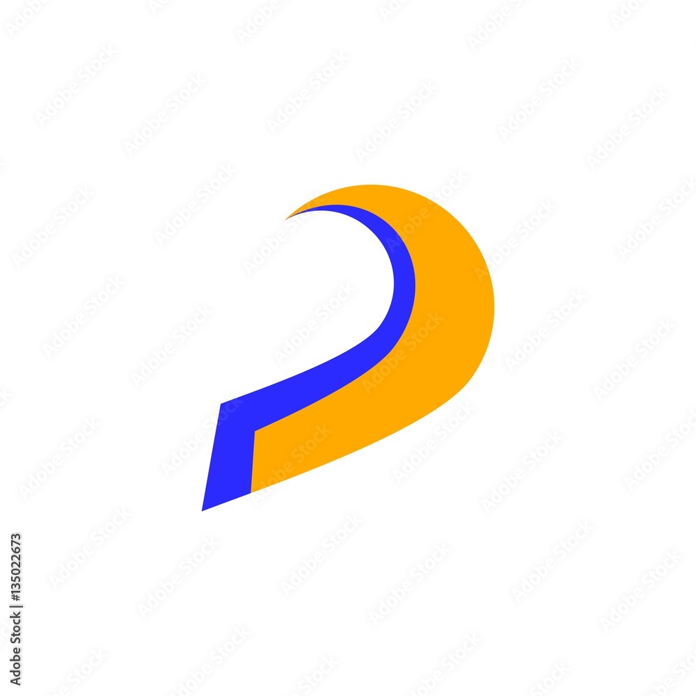 Dynamic P Letter Pin Map Icon Logo Vector Dynamic P Letter Pin Map Icon Logo Vector