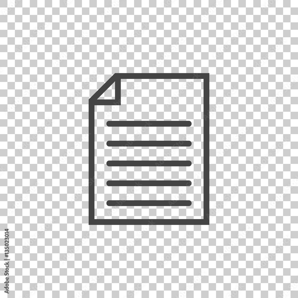 Document icon vector flat illustration. Isolated documents symbol. Paper page graphic design pictogram Document icon vector flat illustration. Isolated documents symbol. Paper page graphic design pictogram