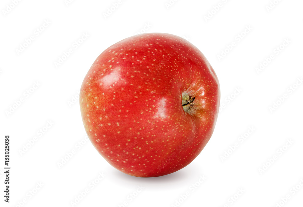 Red apple on a white background. Red apple on a white background.