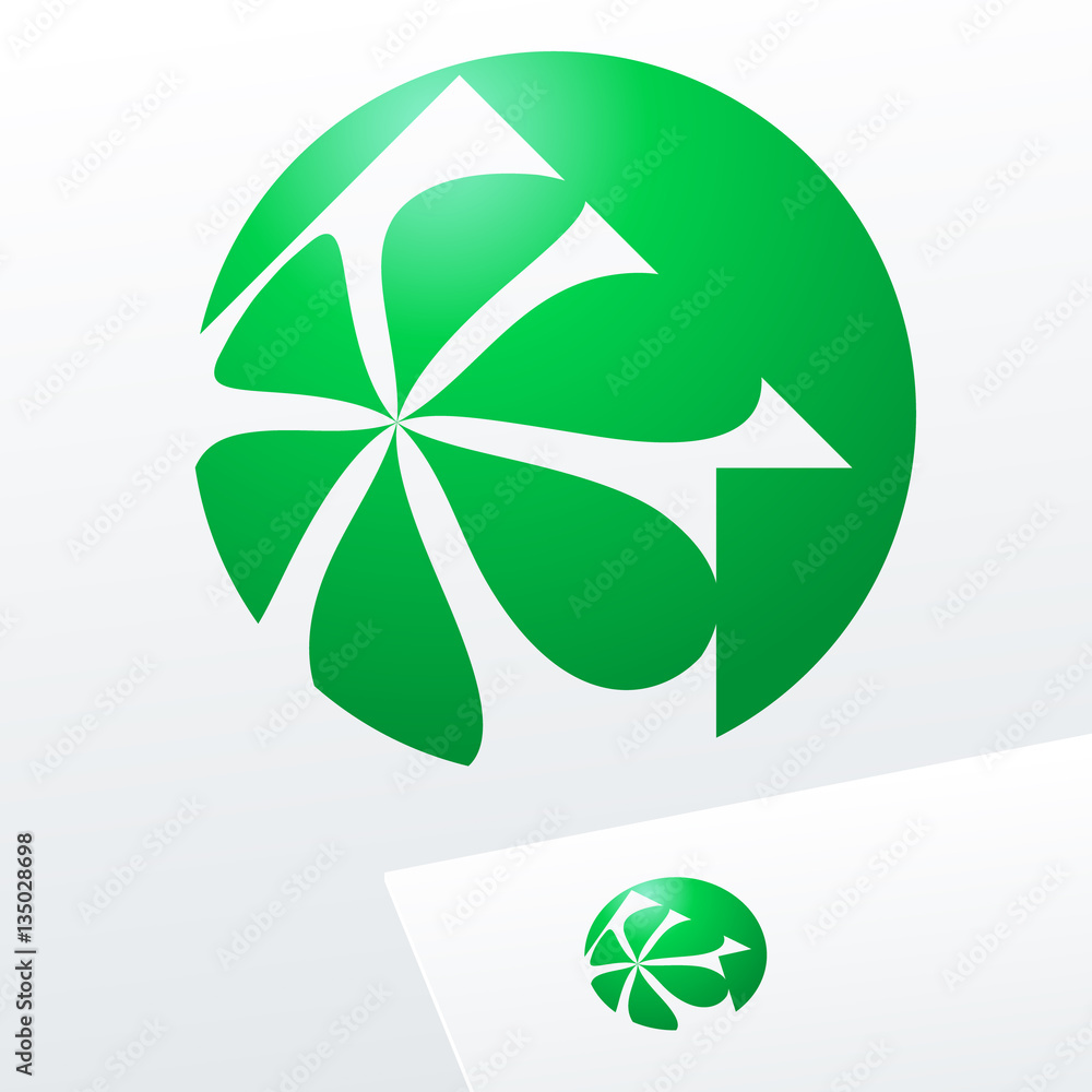 Vector icon with green house for Business, Ecology and Building activity. Vector icon with green house for Business, Ecology and Building activity.