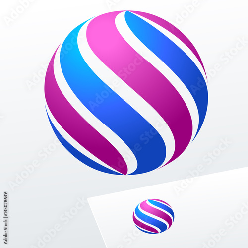 Vector colorful logo for Business, Technology, Corporation.