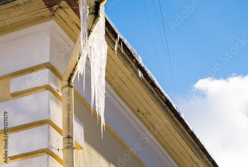 icicle on the roof