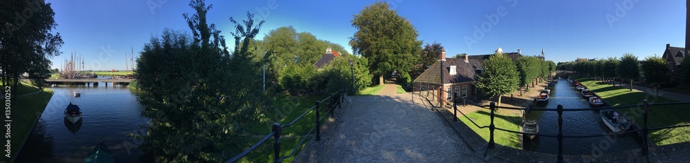 Panorama from the sleattermer gat and lindengracht Panorama from the sleattermer gat and lindengracht