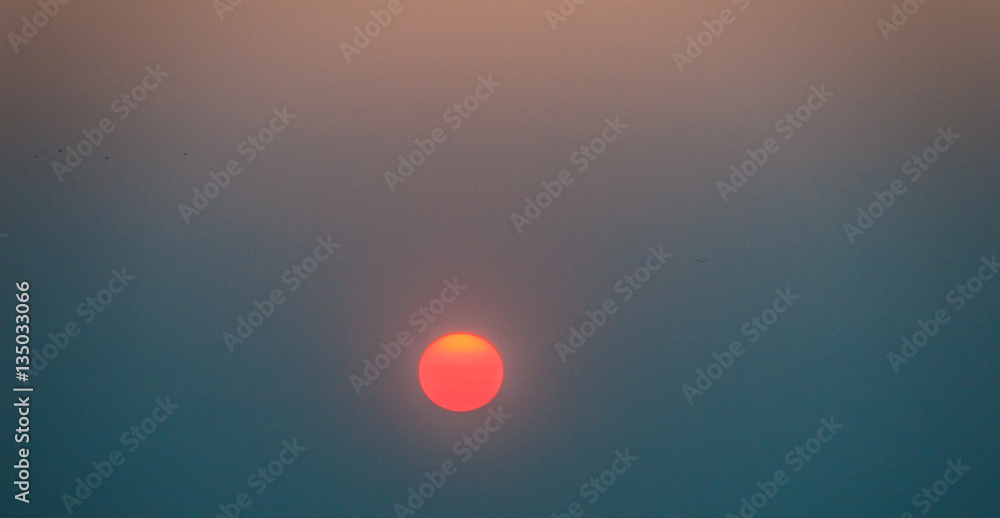Beautiful Nature Egg Yolk Sunrise with colourful sky environment Beautiful Nature Egg Yolk Sunrise with colourful sky environment