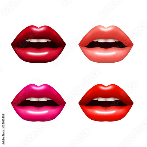 Woman Lips Set