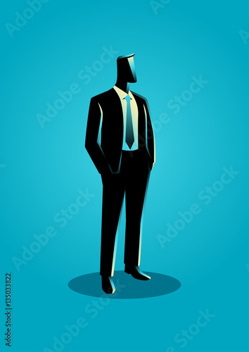 Businessman in formal suit standing