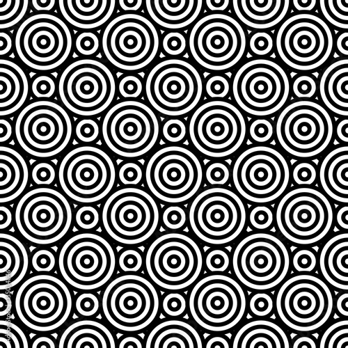 Seamless target wallpaper. Modern pop target background. Vector backdrop. Seamfree.