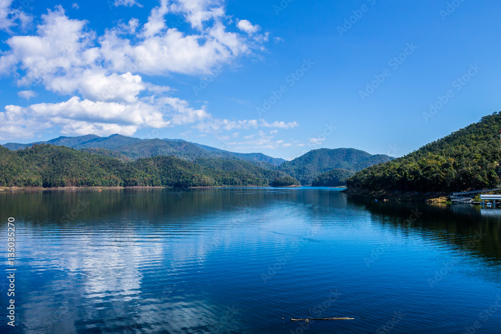 Reserved water at Mae Ghat irrigation dam