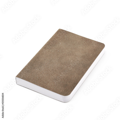 Paper notebook isolated