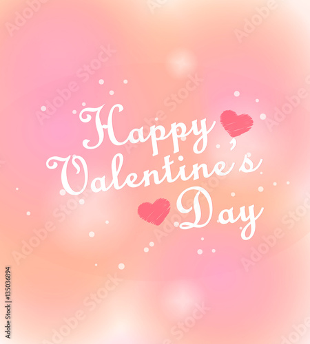 happy valentine day heart greeting card, heart beautiful background vector illustration. use for greeting cards