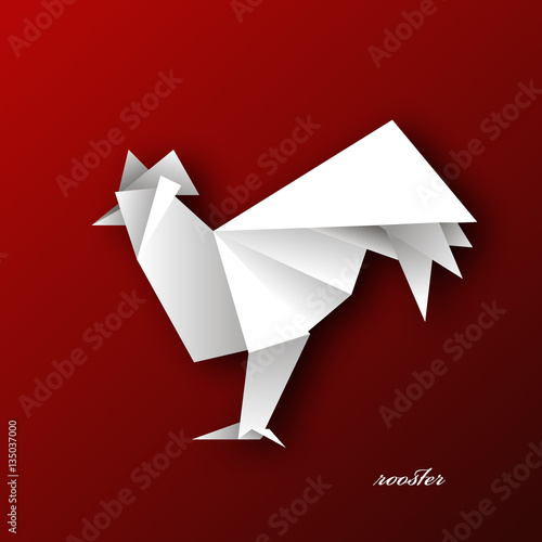 origami rooster