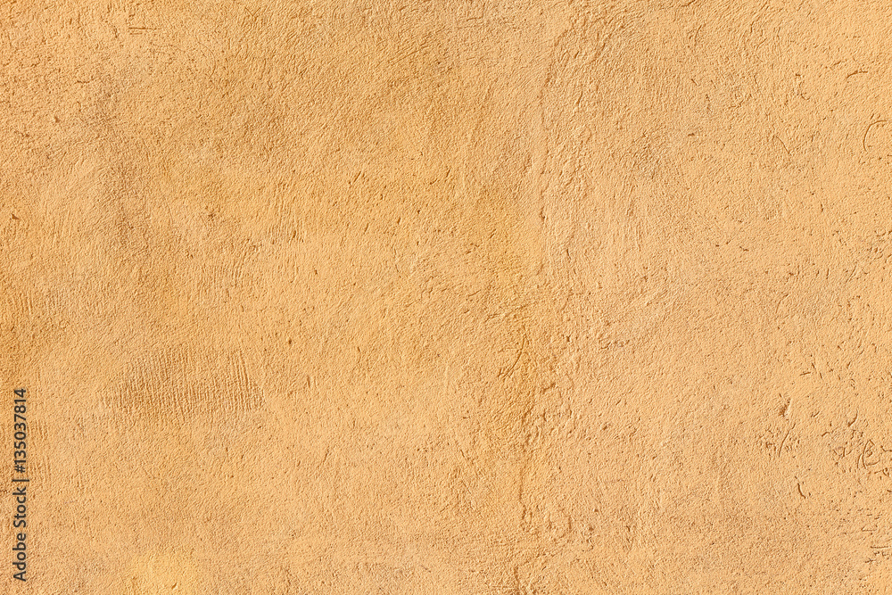 Naklejka premium Light yellow stucco wall texture