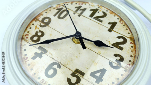 vintage clock close-up