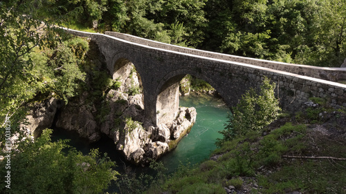 old stone bridge, Mrtvica canyon, Montenegro photo