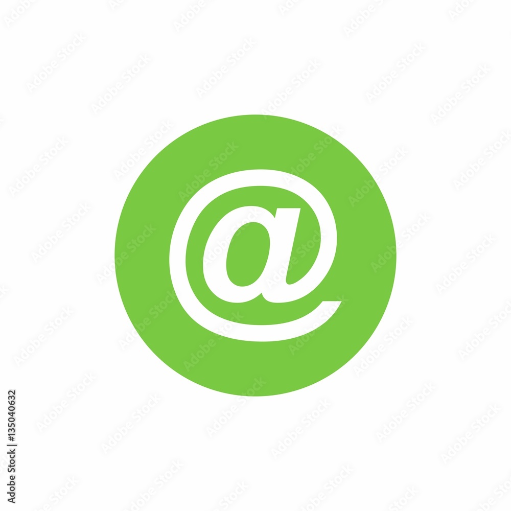 At email icon vector design isolated on white background At email icon vector design isolated on white background