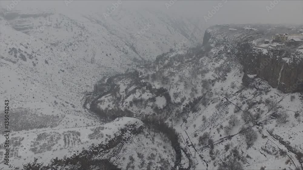 Winter land in the hills - Armenia Winter land in the hills - Armenia