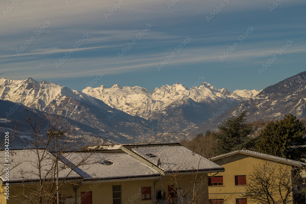 mountain landscapes with trees and snow mountain landscapes with trees and snow
