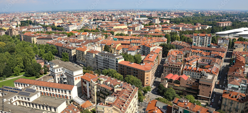 view of a European metropolis with many roofs