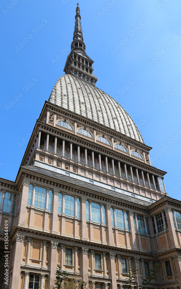 city of Turin in Italy and the MOLE ANTONELLIANA