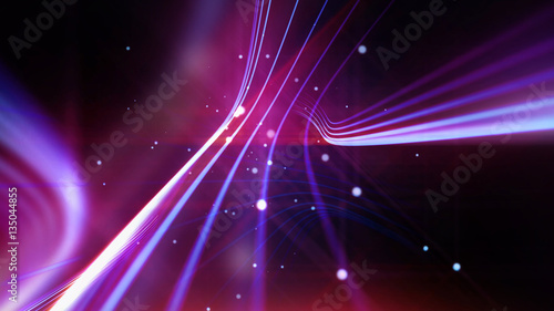 Streaking shiny purple lines as abstract background