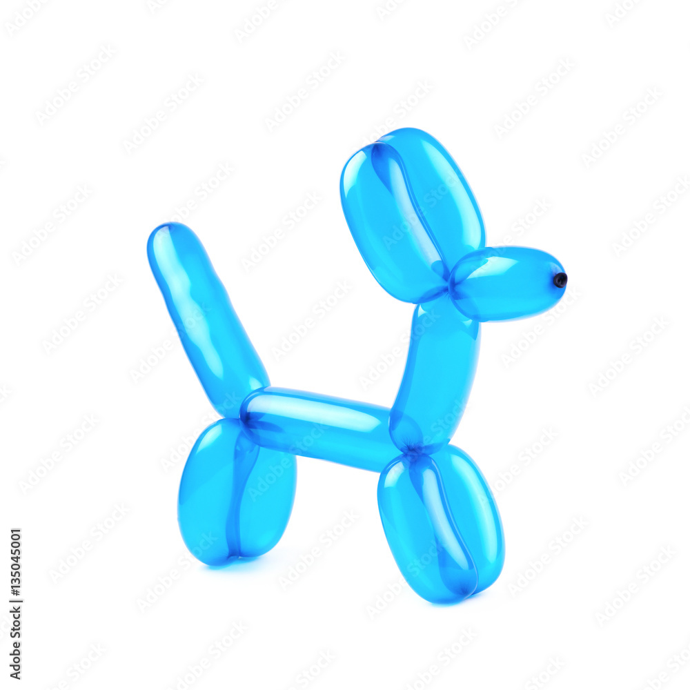 Puppy made of modelling balloon Puppy made of modelling balloon
