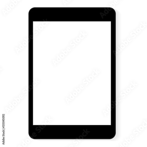 vector drawing digital tablet white blank screen