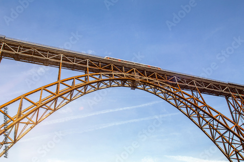 the high muengstener railway bridge in germany