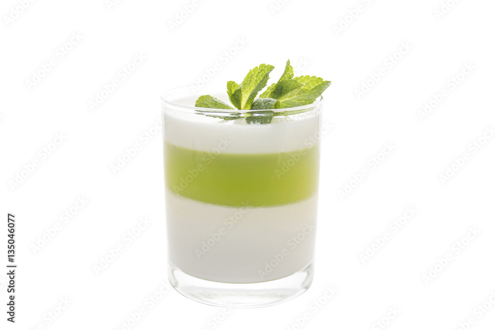 Mint panna cotta Mint panna cotta