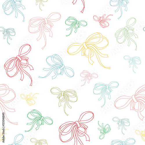 Girlish romantic seamless background