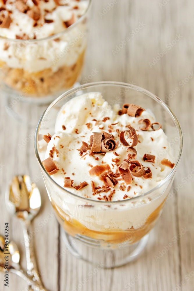 Banofee pie in a glass Banofee pie in a glass