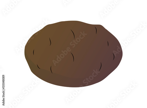 Gradient potato illustration.