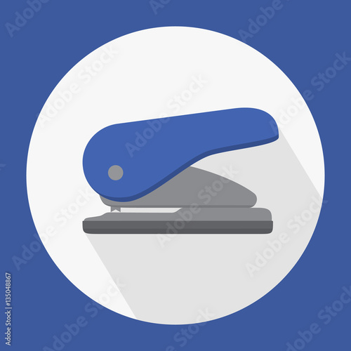 Hole puncher flat style icon