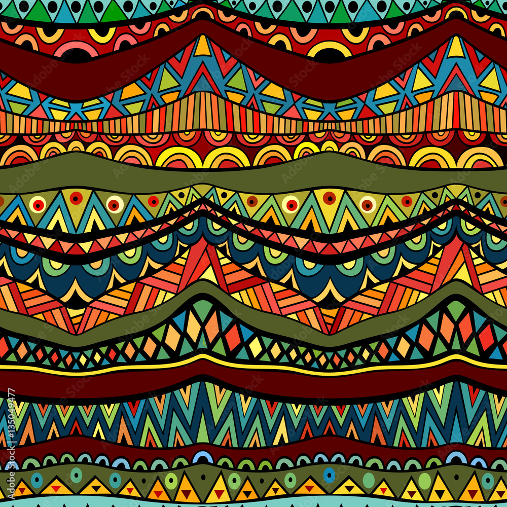 Ethnic pattern with fine details