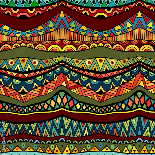 Fancy ethnic seamless pattern