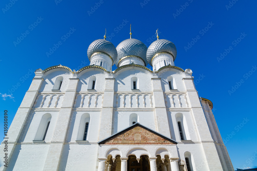 Assumption Cathedral in Kremlin of Rostov, Yaroslavl oblast, Russia.