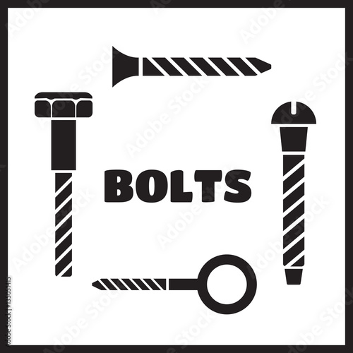 Construction hardware icons